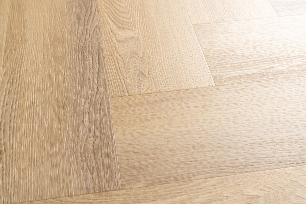 Altessa Visgraat Beige Plak PVC - Vloerenbeer