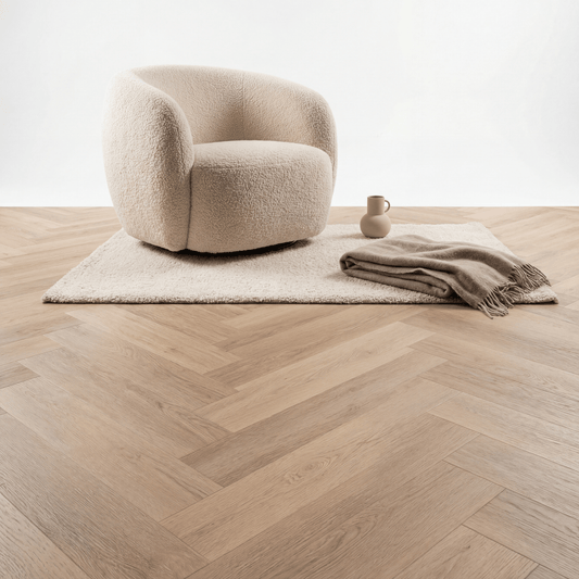 Altessa Visgraat Natural Plak PVC - Vloerenbeer
