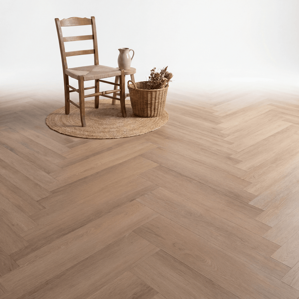 Altessa Visgraat Smoky Plak PVC - Vloerenbeer