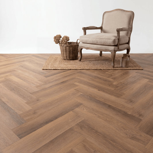 Altessa Visgraat Warm Oak Plak PVC - Vloerenbeer