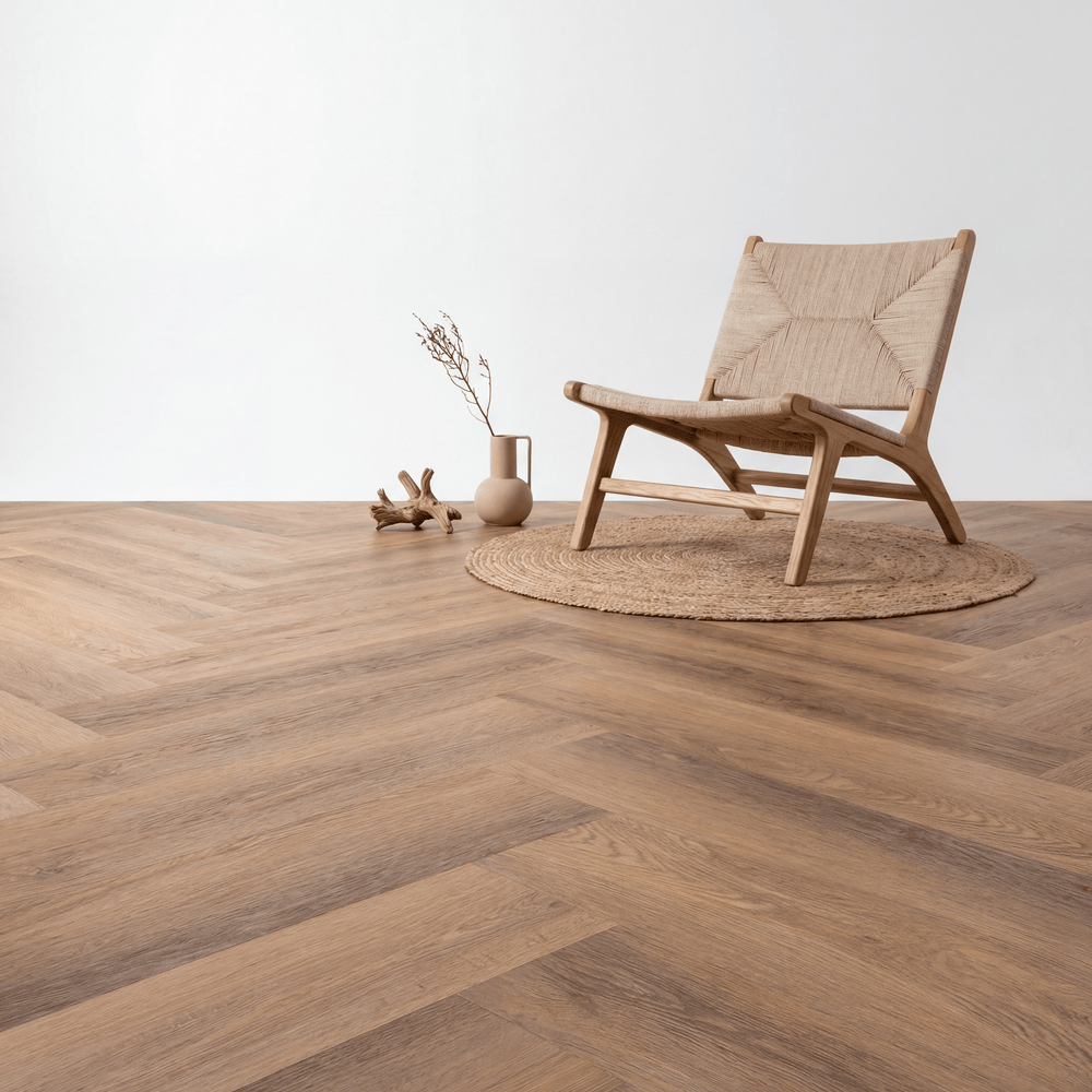 Altessa Visgraat Warm Oak Plak PVC - Vloerenbeer