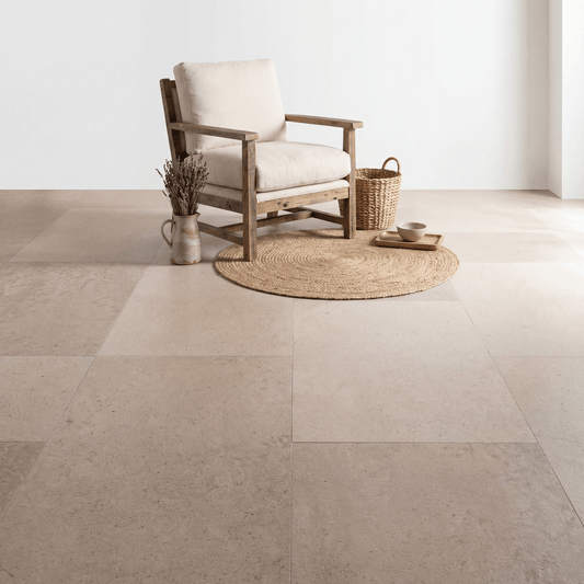 Aura Terrena Beige Plak PVC - Vloerenbeer