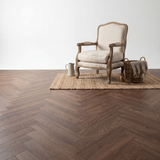 Reverie Chevrons Chêne Foncé PVC Clipsable