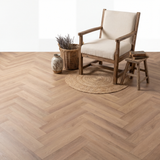 Altessa Chevrons Blanc Blanchi Fumé PVC à coller