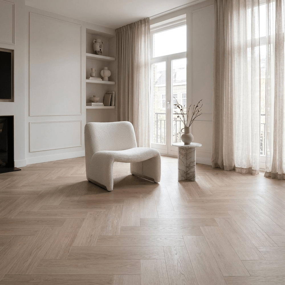 Dunea Visgraat Beige Oak Klik PVC - Vloerenbeer