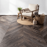 Lux Tenebrae Chevron Charred Black Oak Plak PVC - Vloerenbeer