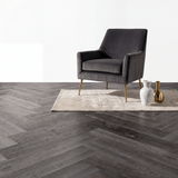 Lux Tenebrae Visgraat Charred Black Oak Plak PVC - Vloerenbeer