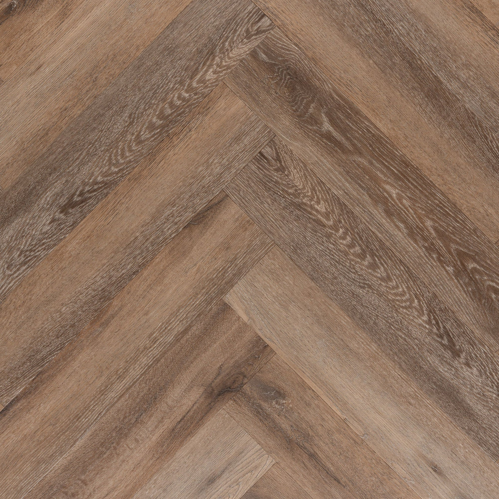 Lux Tenebrae Visgraat Dark Oak Plak PVC - Vloerenbeer