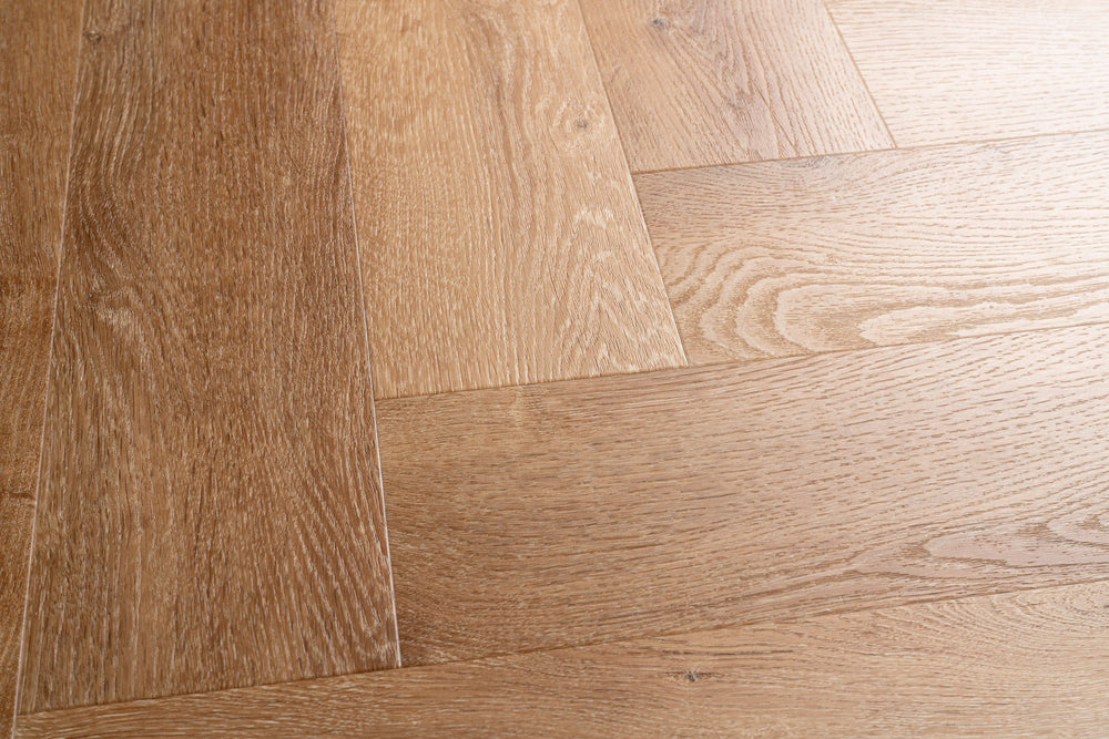 Lux Tenebrae Visgraat Warm Oak Plak PVC - Vloerenbeer