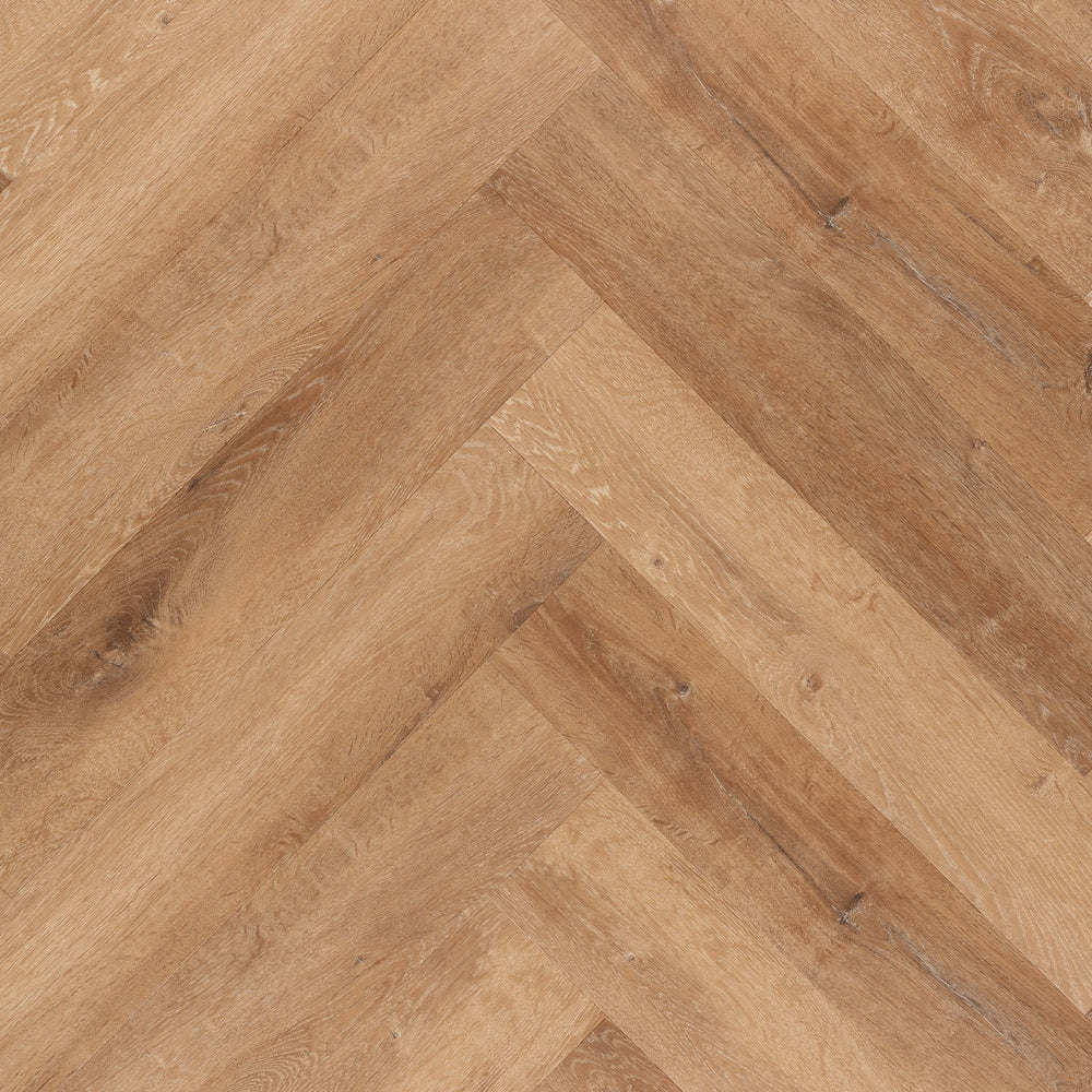 Lux Tenebrae Visgraat Warm Oak Plak PVC - Vloerenbeer