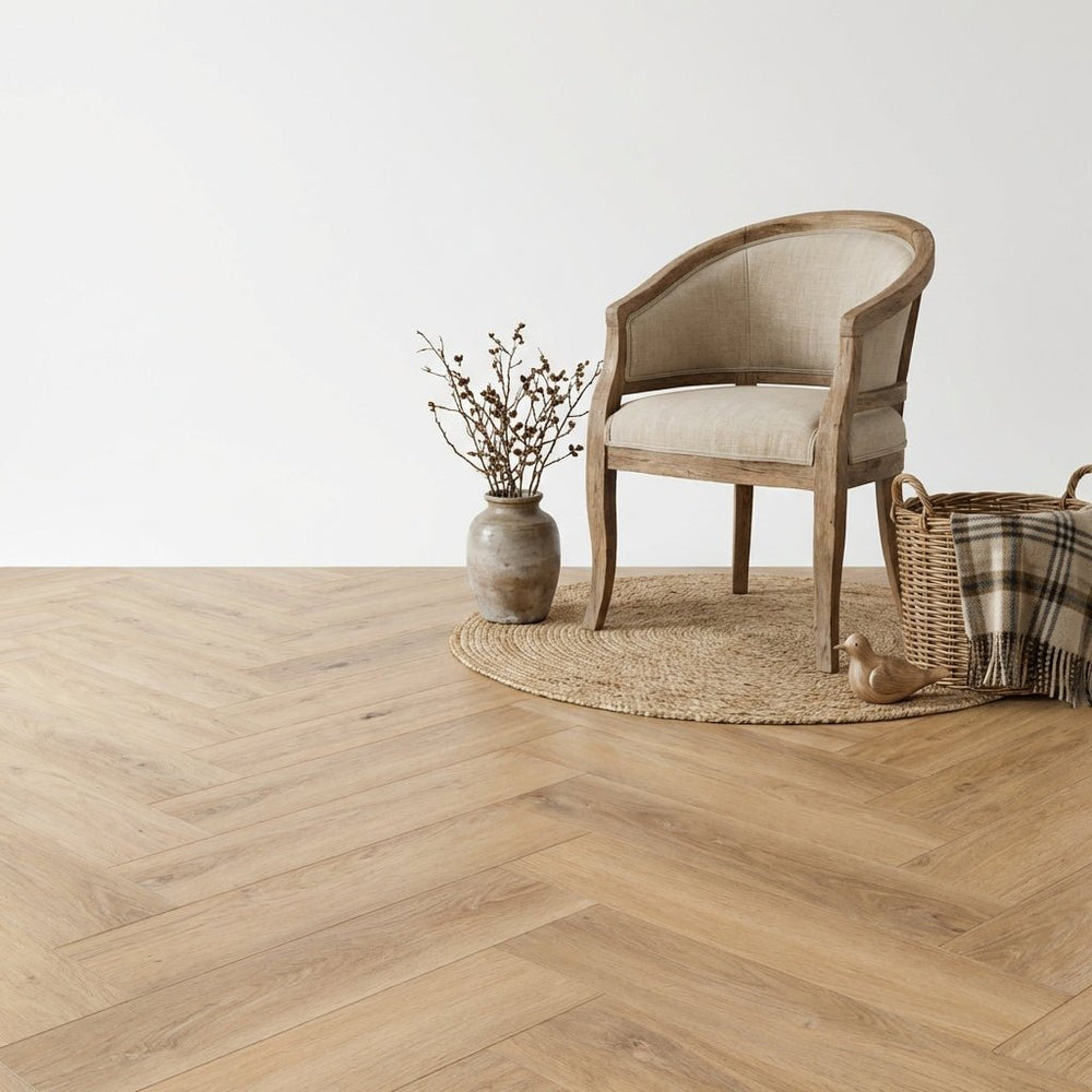 Madera Visgraat Natural Plak PVC - Vloerenbeer
