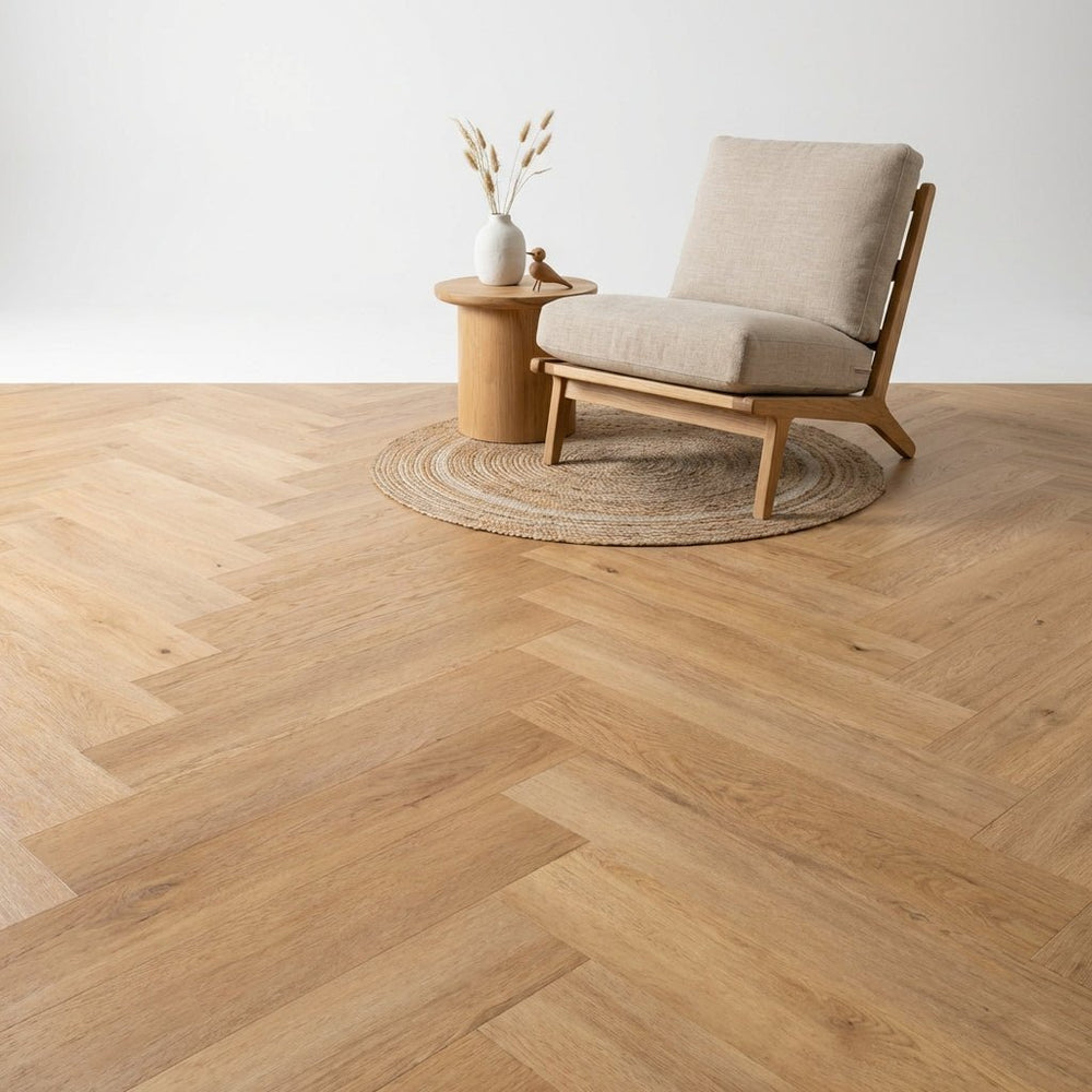 Madera Visgraat Warm Oak Plak PVC - Vloerenbeer