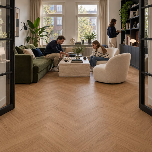 Pure Visgraat Natural Plak PVC
