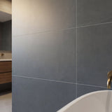 Spilos Anthracite 60x120 Keramische Tegel Vloer en Wand Gerectificeerd Porselein Geglazuurd - Vloerenbeer