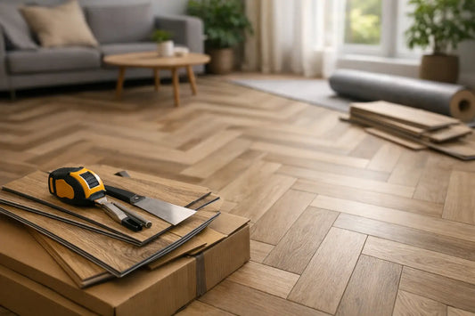 Visgraat PVC vloer goedkoop kopen