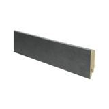 Plinthe droite plaquée 70x14 argile foncé