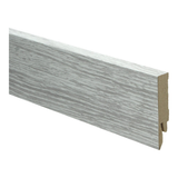 Plinthe droite plaquée 70x14 chêne patiné gris