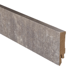 Plinthe droite en aluminium revêtu 70x14 brun rouille