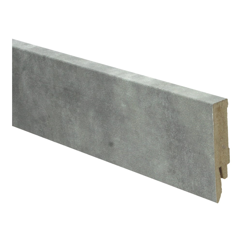 Plinthe droite en mélaminé 70x14 gris Jazz
