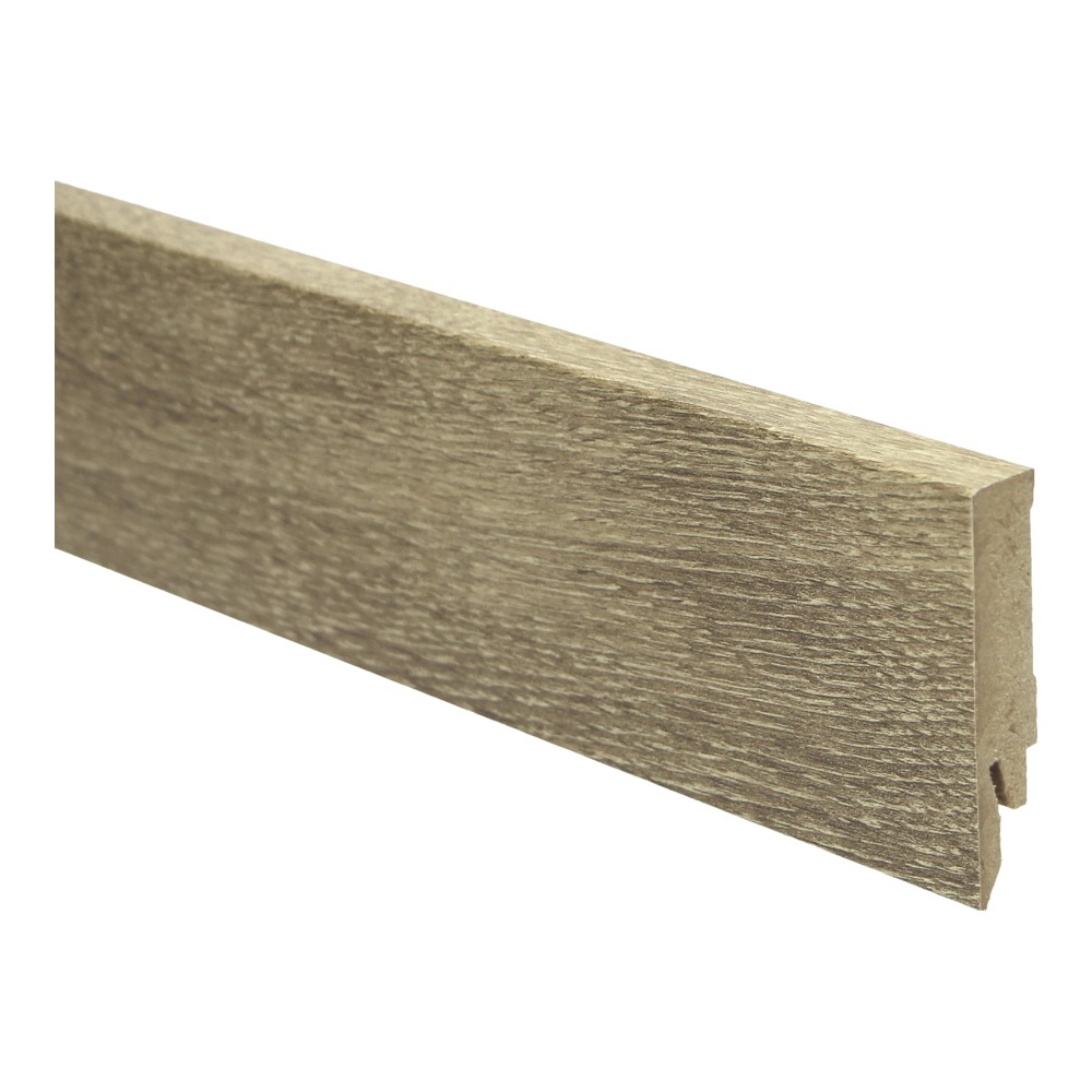 Plinthe droite plaquée 70x14 chêne clair huilé