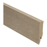 Plinthe droite revêtue 70x14 chêne finement rayé clair