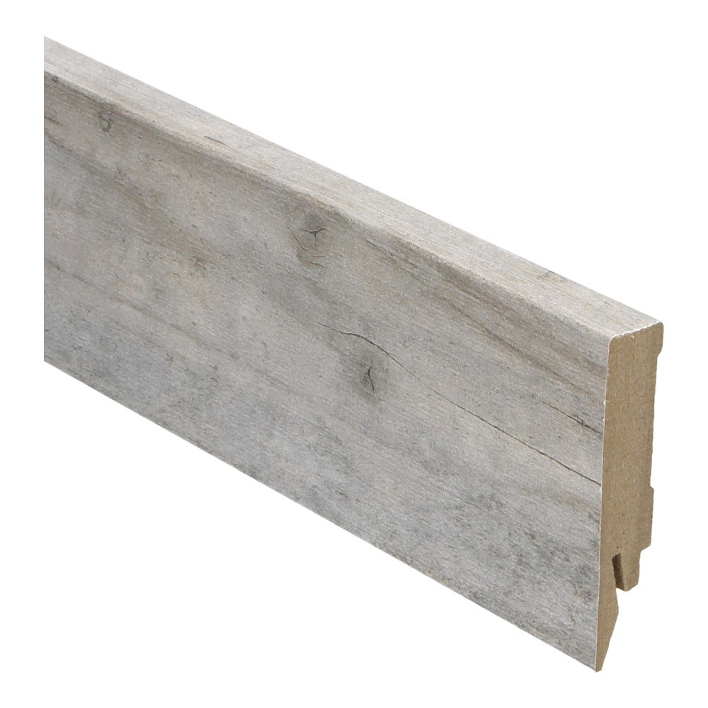 Plinthe droite plaquée 70x14 vieux pin chaulé