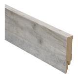 Plinthe droite plaquée 70x14 vieux pin chaulé