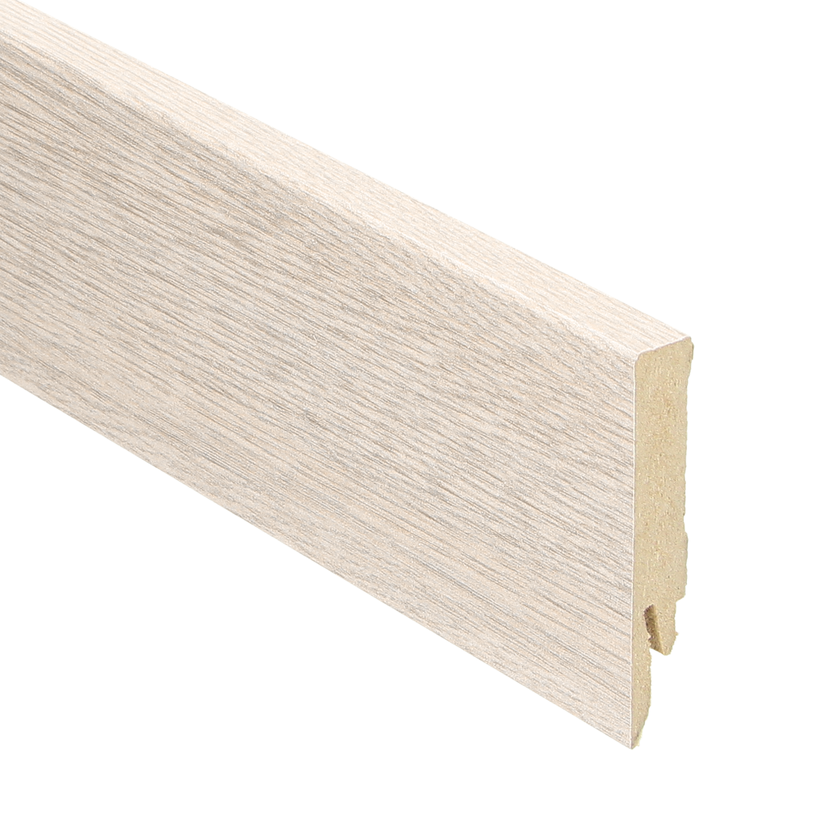 Plinthe droite en aluminium 70x14 chêne de montagne grisé
