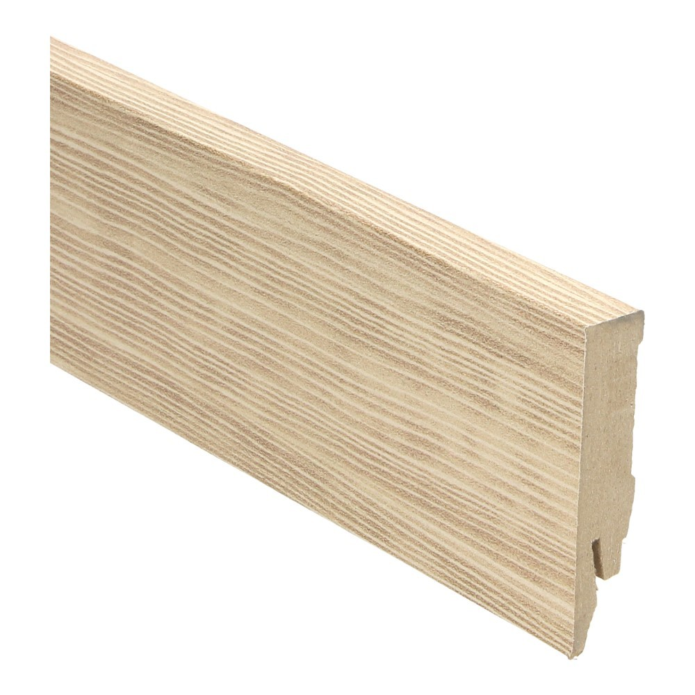 Plinthe droite plaquée 70x14 vieux pin