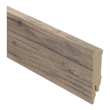 Plinthe droite mélaminée 70x14 pin brossé marron