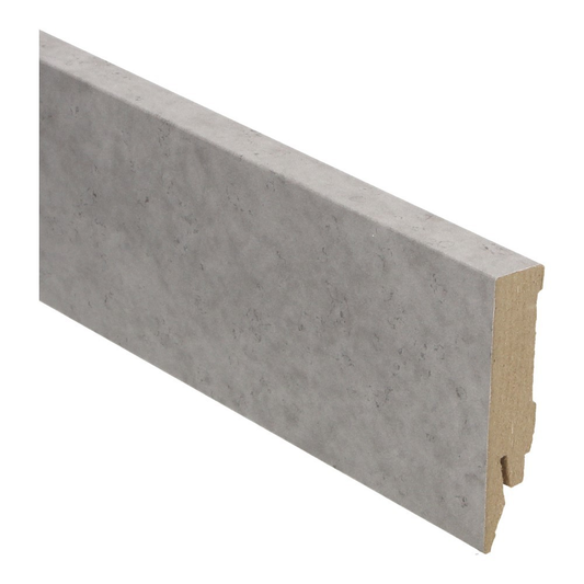 Plinthe droite filmée 70x14 gris tuile