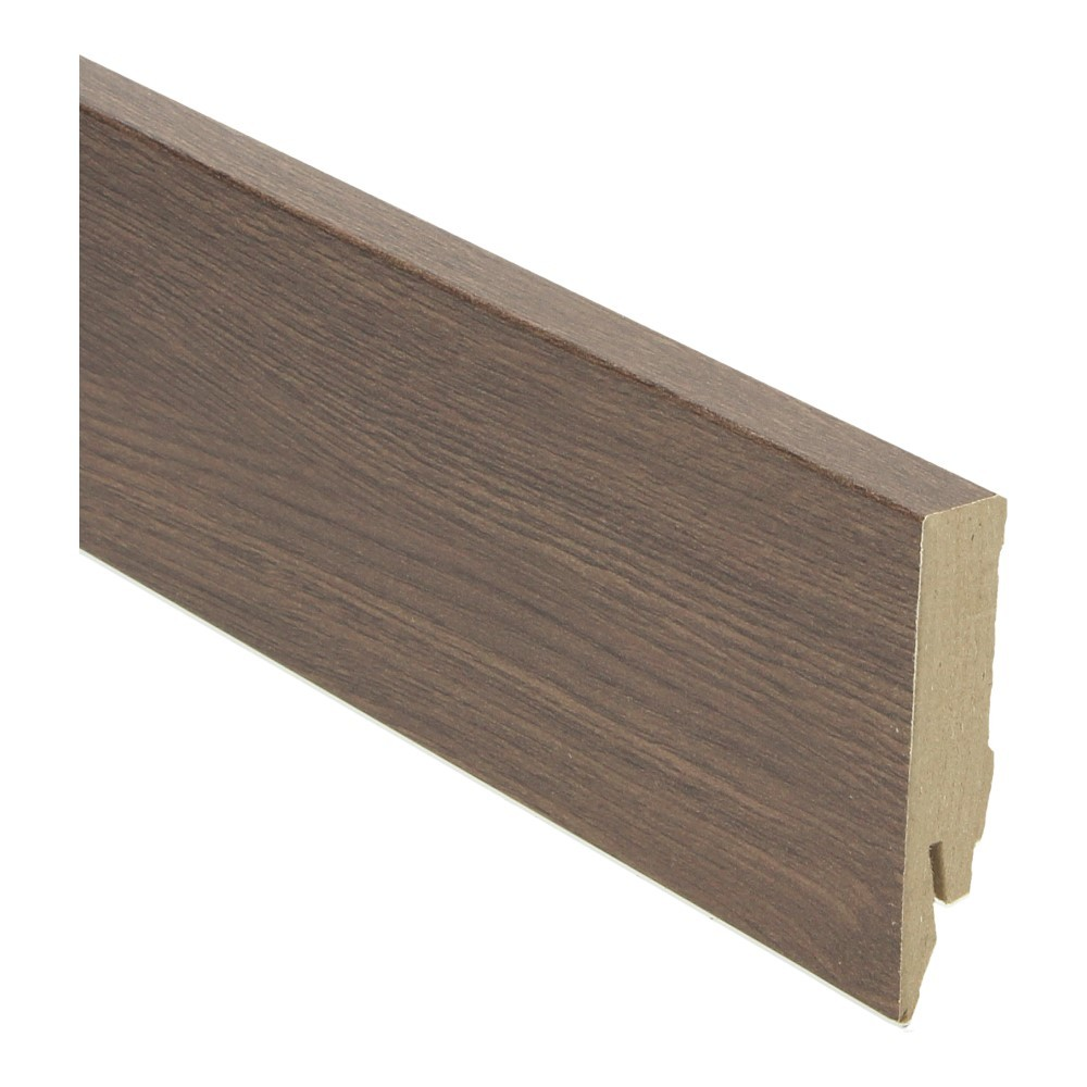 Plinthe droite 70x14 chêne vintage foncé verni