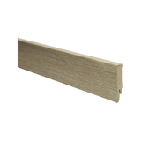 Plinthe droite plaquée 70x14 chêne clair naturel