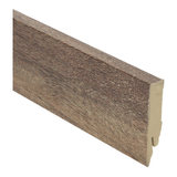 Plinthe droite en placage 70x14 chêne brossé brun