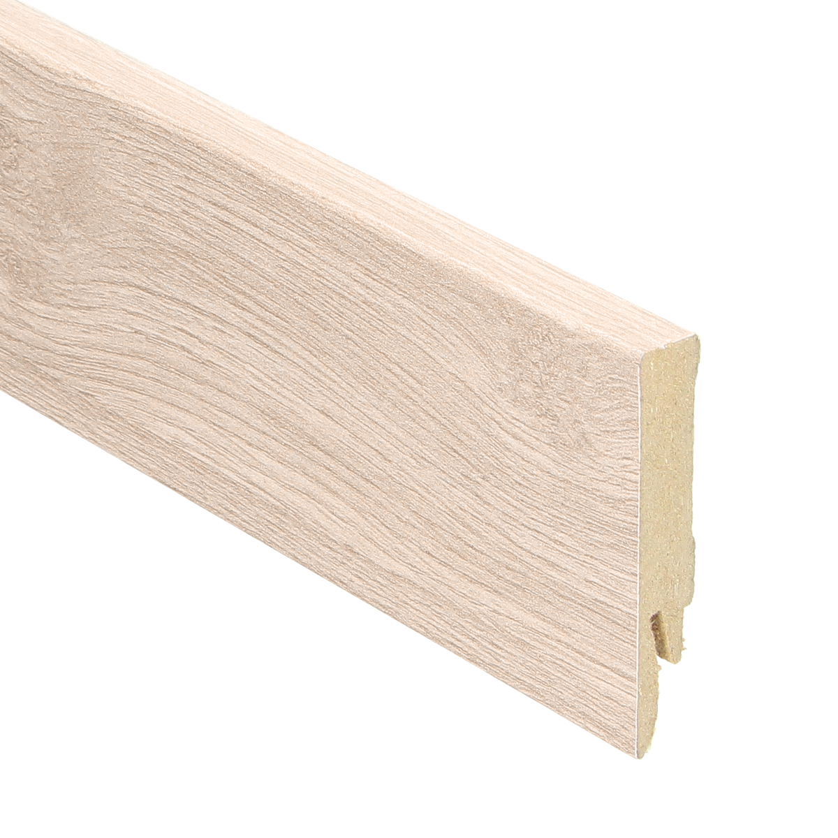 Rechte folieplint 70x14 eik licht beige