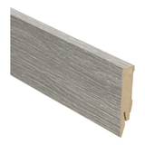 Plinthe droite plaquée 70x14 chêne gris huilé