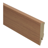 Plinthe droite en mélaminé 70x14 cerisier foncé