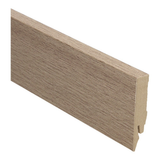 Plinthe droite mélaminée 70x14 blanc noyer