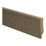Plinthe droite plaquée 70x14 chêne fumé