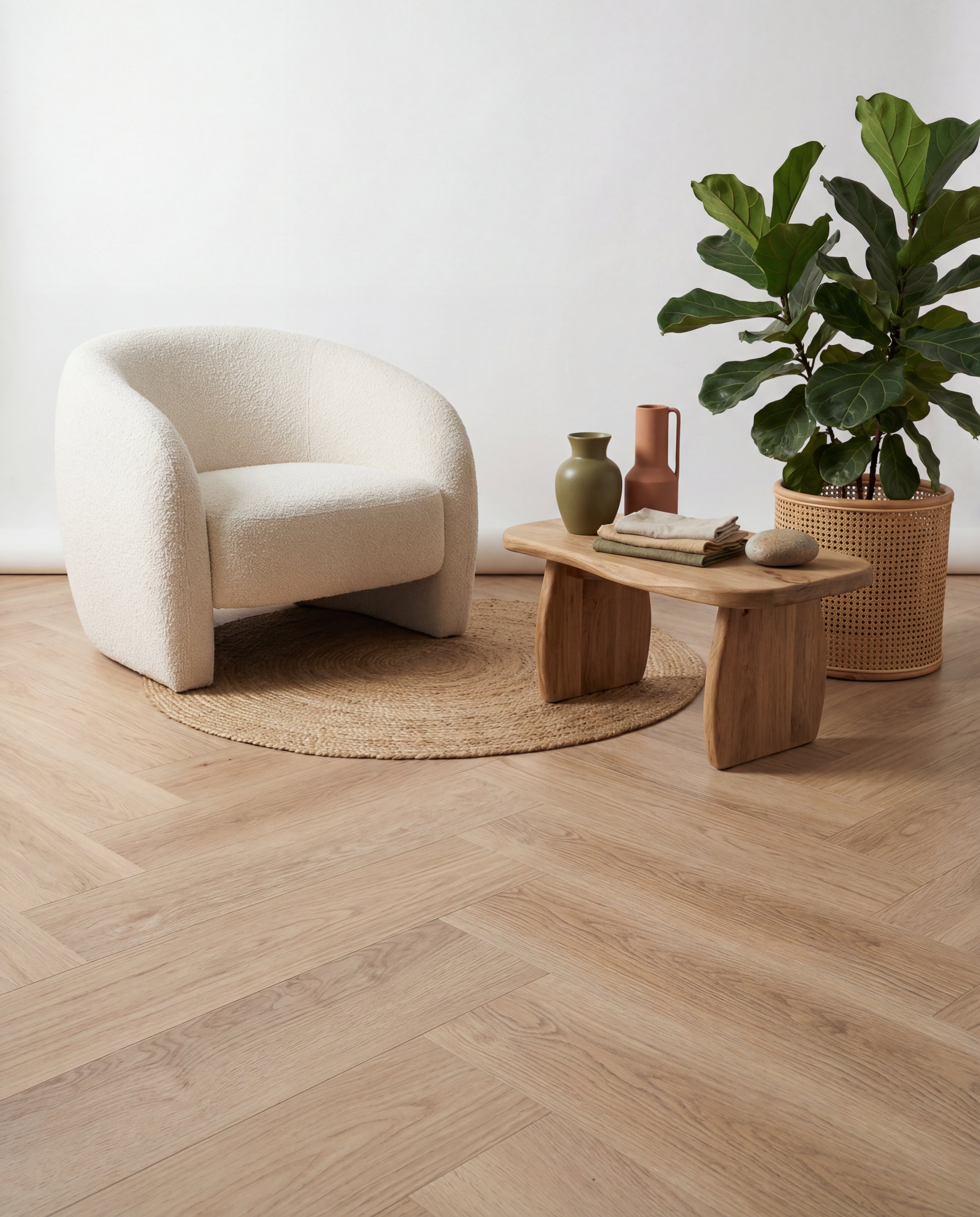 Reverie Visgraat Beige Oak Klik PVC
