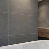 Carrelage Spilos Anthracite 60x120 Grès Cérame Rectifié Émaillé Sol et Mur