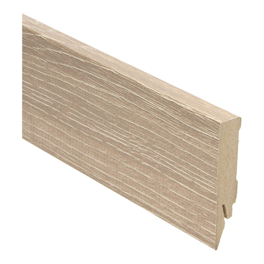Plinthe droite en placage décor 70x14 chêne antique beige