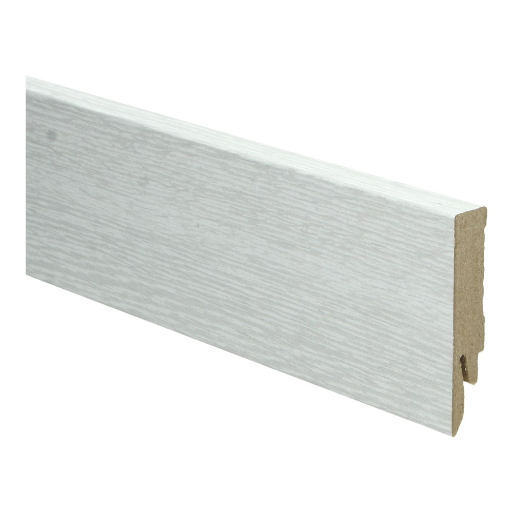 Plinthe droite plaquée 70x14 chêne patiné classique clair