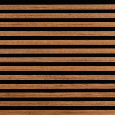 Akoestische Wandpaneel Teak 2800x600x19mm - Vloerenbeer