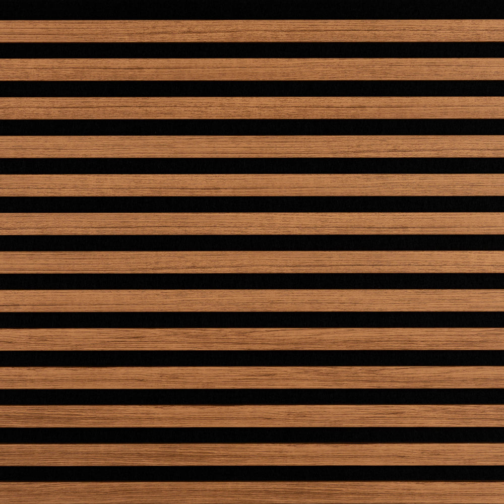 Akoestische Wandpaneel Teak 2800x600x19mm - Vloerenbeer