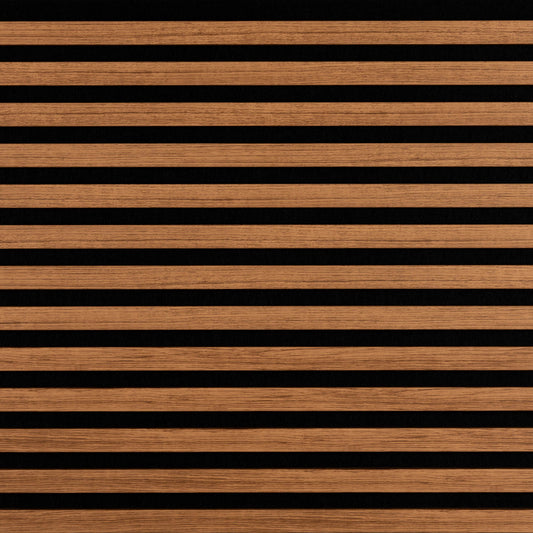 Akoestische Wandpaneel Teak 2800x600x19mm - Vloerenbeer