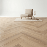 Altessa Visgraat Beige Plak PVC - Vloerenbeer