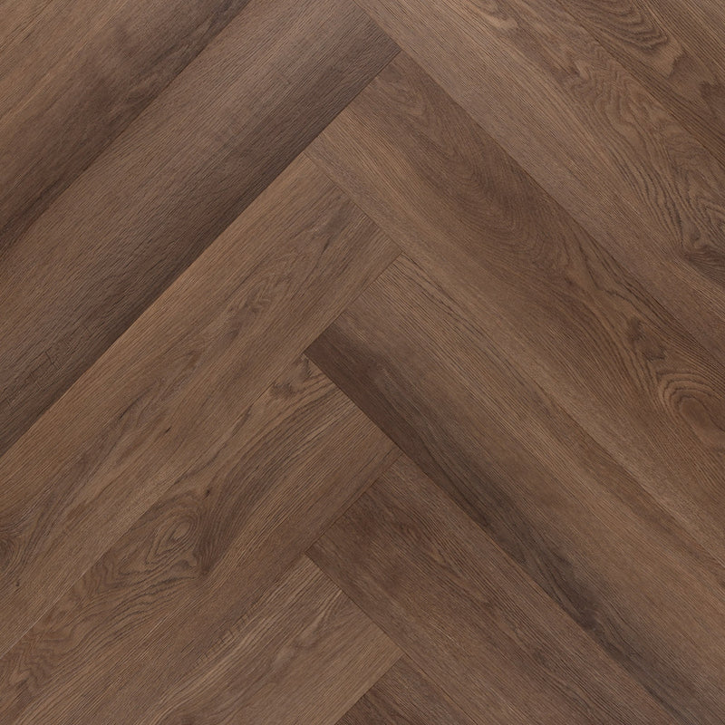 Altessa Chevrons Brown Lames PVC – de vloer van dichtbij