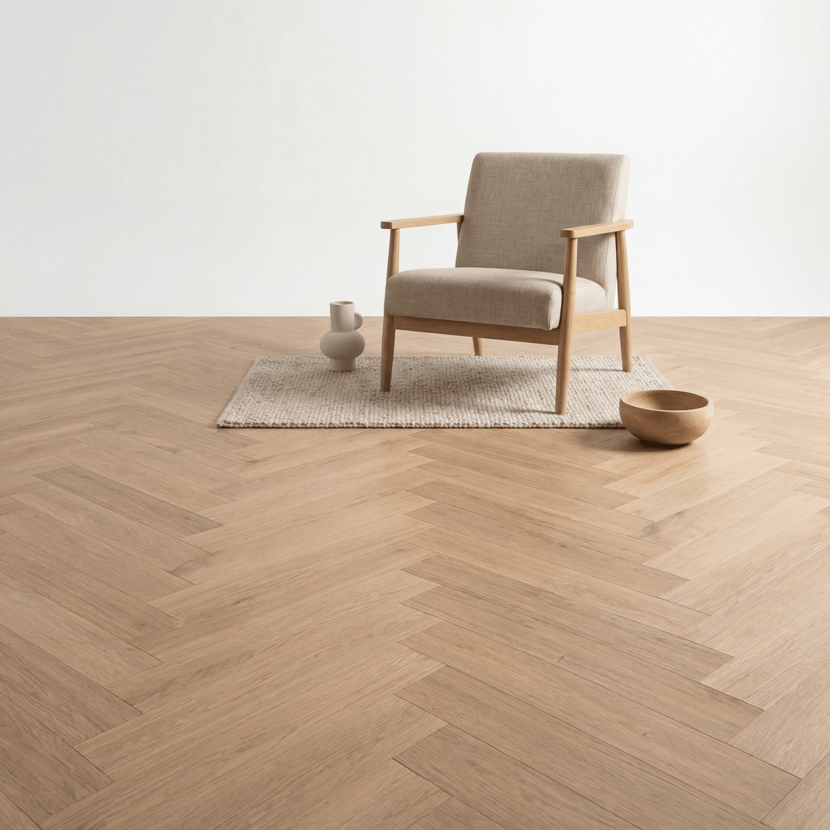 Altessa Visgraat Light Oak Plak PVC - Vloerenbeer