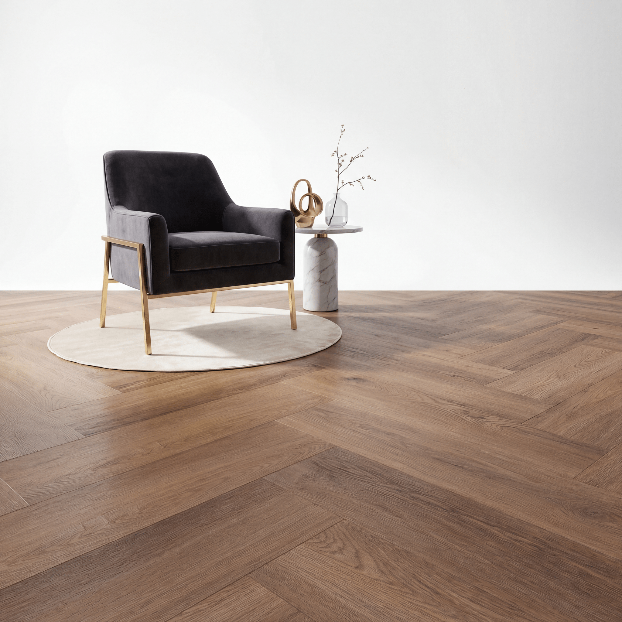 Altessa Visgraat Roasted Plak PVC - Vloerenbeer